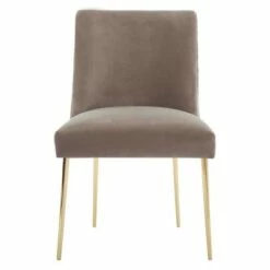 Nolita Velvet Accent Chair - Safavieh Mustard -Living Room Chairs store unnamed file 7338