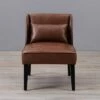 Leather Lounge Chair Brown - Teamson Home