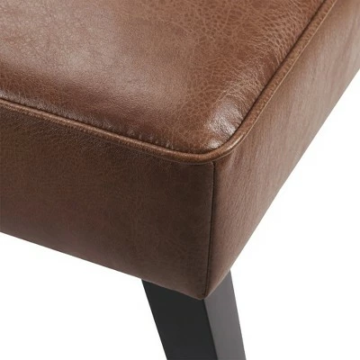 Leather Lounge Chair Brown - Teamson Home 6 Leather Lounge Chair Brown - Teamson Home - Image 4
