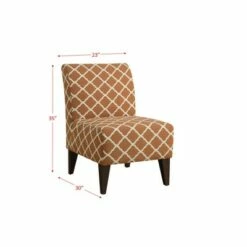North Accent Slipper Chair Pattern Orange - Picket House Furnishings -Living Room Chairs store unnamed file 7390