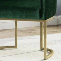 McDonough Modern Tufted Glam Accent Chair - Christopher Knight Home Teal -Living Room Chairs store unnamed file 740