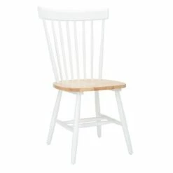 Set of 2 Parker Side Chairs White/Natural - Safavieh -Living Room Chairs store unnamed file 7404