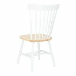 Set of 2 Parker Side Chairs White/Natural - Safavieh -Living Room Chairs store unnamed file 7407