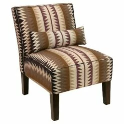 Zella Armless Chair - Mesa Raisin - Skyline Furniture