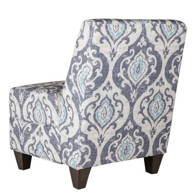 Blue Slate Collection Accent Chair Gray/Light/Large Damask - HomePop 10 Blue Slate Collection Accent Chair Gray/Light/Large Damask - HomePop - Image 8