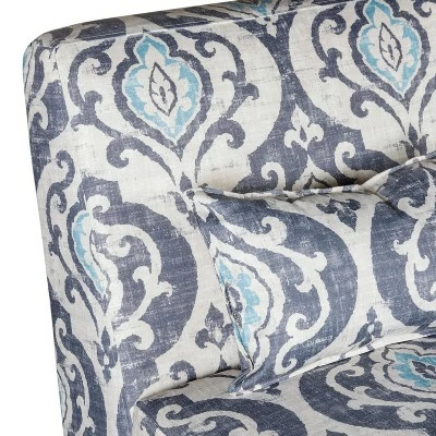 Blue Slate Collection Accent Chair Gray/Light/Large Damask - HomePop 12 Blue Slate Collection Accent Chair Gray/Light/Large Damask - HomePop - Image 10