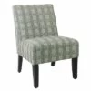 Armless Accent Chair - HomePop Black Buffalo Check