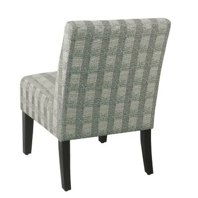 Armless Accent Chair - HomePop Black Buffalo Check 5 Armless Accent Chair - HomePop Black Buffalo Check - Image 3
