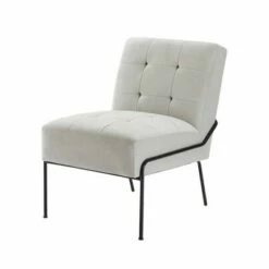 eLuxury Armless Tufted Accent Chair -Living Room Chairs store unnamed file 7588