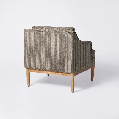 Threshold Designed W/Studio McGee Howell Upholstered Accent Chair with Wood Base - Threshold™ designed with Studio McGee Light Gray 5 Threshold Designed W/Studio McGee Howell Upholstered Accent Chair with Wood Base - Threshold™ designed with Studio McGee Light Gray - Image 3