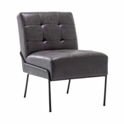 eLuxury Armless Tufted Accent Chair -Living Room Chairs store unnamed file 7591