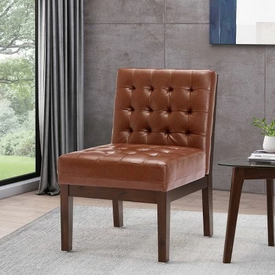 Uintah Contemporary Tufted Accent Chair - Christopher Knight Home Midnight Black/dark Espresso 3 Uintah Contemporary Tufted Accent Chair - Christopher Knight Home Midnight Black/dark Espresso