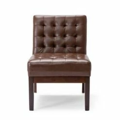 Uintah Contemporary Tufted Accent Chair - Christopher Knight Home Midnight Black/dark Espresso 22 Uintah Contemporary Tufted Accent Chair - Christopher Knight Home Midnight Black/dark Espresso -Living Room Chairs store unnamed file 7605