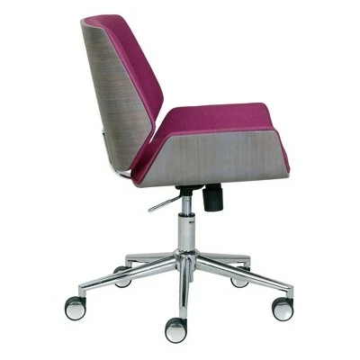 Ophelia Bentwood Task Chair - Adore Decor Pink 4 Ophelia Bentwood Task Chair - Adore Decor Pink - Image 2