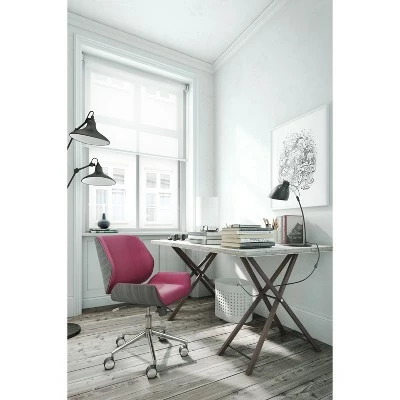 Ophelia Bentwood Task Chair - Adore Decor Pink 6 Ophelia Bentwood Task Chair - Adore Decor Pink - Image 4