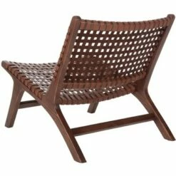 Luna Leather Woven Accent Chair - Safavieh 18 Luna Leather Woven Accent Chair - Safavieh -Living Room Chairs store unnamed file 7623