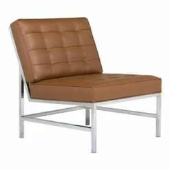 Ashlar Bonded Leather Tufted Chair - Studio Designs Home Black -Living Room Chairs store unnamed file 7722