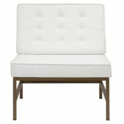 Ashlar Bonded Leather Tufted Chair - Studio Designs Home Black -Living Room Chairs store unnamed file 7727