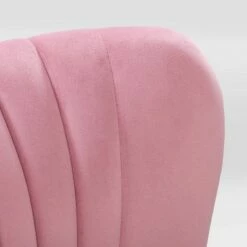 Lynwood Velvet Armless Accent Chair Pink - CorLiving 9 Lynwood Velvet Armless Accent Chair Pink - CorLiving -Living Room Chairs store unnamed file 7750