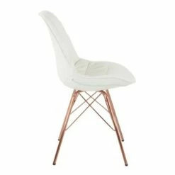 OSP Home Furnishings Langdon Chair In Faux Leather - Ave Six Black