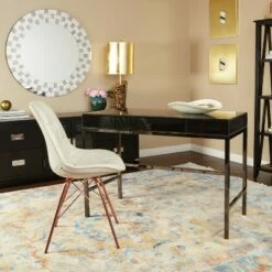 OSP Home Furnishings Langdon Chair In Faux Leather - Ave Six Black -Living Room Chairs store unnamed file 7758