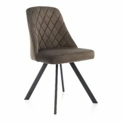 Set of 2 Lina Diamond Stitched Accent Chairs - miBasics Brown -Living Room Chairs store unnamed file 7767