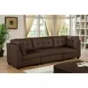 Nicolson Tufted Armless Chair Brown - HOMES: Inside + Out -Living Room Chairs store unnamed file 7768
