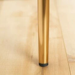 Flam Chair with Gold Metal Legs - South Shore White/gold -Living Room Chairs store unnamed file 7795