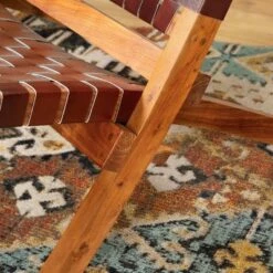 Balka Woven Leather Lounge Chair - South Shore Black -Living Room Chairs store unnamed file 7805