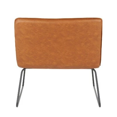 Casper Industrial Accent Chair - LumiSource Camel 5 Casper Industrial Accent Chair - LumiSource Camel - Image 3