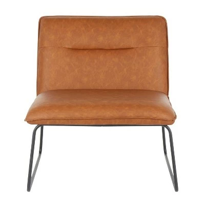 Casper Industrial Accent Chair - LumiSource Camel 6 Casper Industrial Accent Chair - LumiSource Camel - Image 4