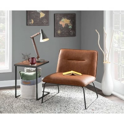 Casper Industrial Accent Chair - LumiSource Camel 9 Casper Industrial Accent Chair - LumiSource Camel - Image 7