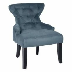 Curves Hour Glass Accent Chair Velvet - OSP Home Furnishings Blue 9 Curves Hour Glass Accent Chair Velvet - OSP Home Furnishings Blue -Living Room Chairs store unnamed file 7867