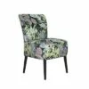 Aviva Armless Chair Modern - Handy Living Black Floral