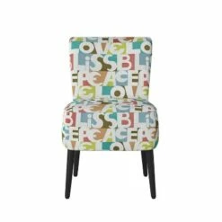 Aviva Armless Chair Modern - Handy Living Black Floral -Living Room Chairs store unnamed file 7908