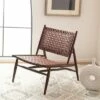 Soleil Leather Woven Accent Chair - Safavieh 2 Soleil Leather Woven Accent Chair - Safavieh -Living Room Chairs store unnamed file 7942