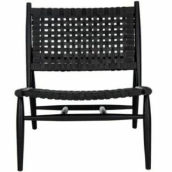 Soleil Leather Woven Accent Chair - Safavieh -Living Room Chairs store unnamed file 7952