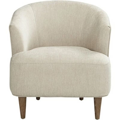 55 Downing Street Herringbone Beige Fabric Modern Accent Chair 7 55 Downing Street Herringbone Beige Fabric Modern Accent Chair - Image 5