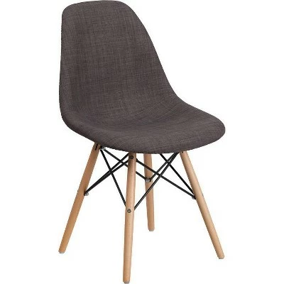 Elon Series Fabric Chair with Wooden Legs - Riverstone Furniture Collection Turin Patchwork 8 Elon Series Fabric Chair with Wooden Legs - Riverstone Furniture Collection Turin Patchwork - Image 6