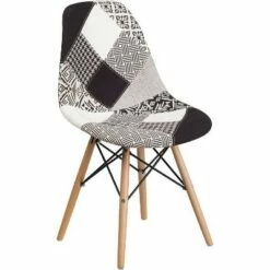 Elon Series Fabric Chair with Wooden Legs - Riverstone Furniture Collection Turin Patchwork 15 Elon Series Fabric Chair with Wooden Legs - Riverstone Furniture Collection Turin Patchwork -Living Room Chairs store unnamed file 7966