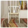 Wishbone Wood Y Chair Ivory Wood - Baxton Studio -Living Room Chairs store unnamed file 7984