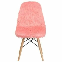 Shaggy Dog Accent Chair - Riverstone Furniture Baby Pink -Living Room Chairs store unnamed file 7996