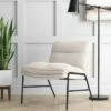 Pohle Armless Accent Chair with Metal Legs Sherpa - Project 62™ -Living Room Chairs store unnamed file 8001