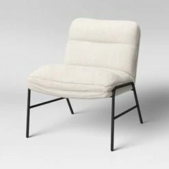 Pohle Armless Accent Chair with Metal Legs Sherpa - Project 62™ -Living Room Chairs store unnamed file 8002