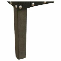 Modern Swoop Accent Chair with Nailhead Trim - Homepop Rich Charcoal -Living Room Chairs store unnamed file 8010