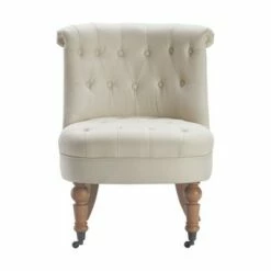 Elmhurst Tufted Accent Chair - Finch Vintage Cream -Living Room Chairs store unnamed file 8061