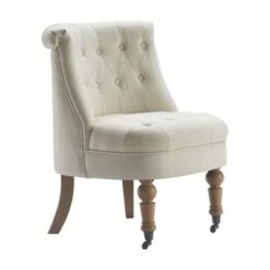 Elmhurst Tufted Accent Chair - Finch Vintage Cream -Living Room Chairs store unnamed file 8067
