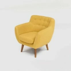 Rhodes Mid Century Modern Tufted Armchair - RST Brands Steel Gray -Living Room Chairs store unnamed file 808