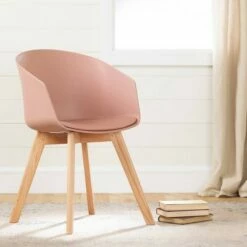 Flam Chair with Wooden Legs - South Shore Black