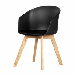 Flam Chair with Wooden Legs - South Shore Black 13 Flam Chair with Wooden Legs - South Shore Black -Living Room Chairs store unnamed file 8084